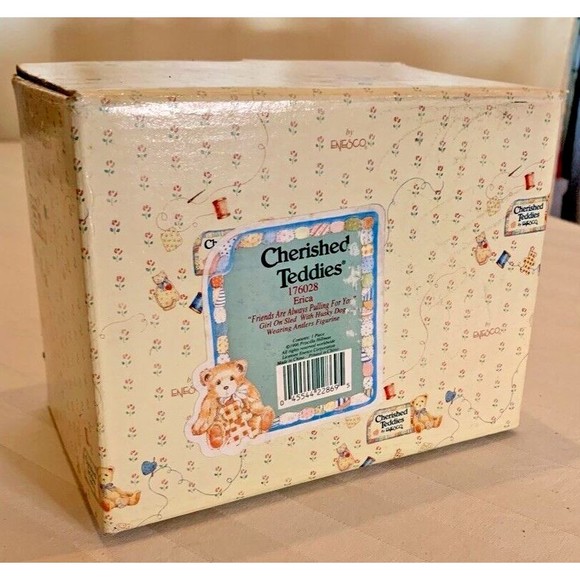 2 Enesco Cherished Teddies - Girl Bear With Doll Ornament 625434 & Erica 176028 - Picture 12 of 12